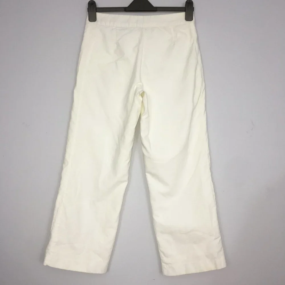 Tommy Hilfiger Womens 2 Pants White Mid-Calf Career Cropped 100% Cotton Capri - Picture 4 of 11
